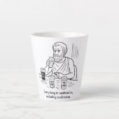 De gids van Aristoteles voor matiging Latte Mok (Voorkant)