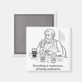 De gids van Aristoteles voor matiging Magneet (Voorkant / Achterkant)