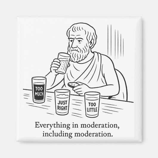 De gids van Aristoteles voor matiging Magneet (Voorkant)