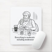 De Gids van Aristoteles voor Matiging Muismat (Met muis)