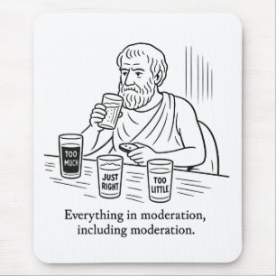 De gids van Aristoteles voor matiging Muismat