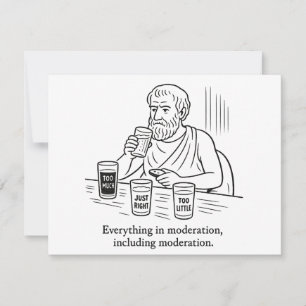 De gids van Aristoteles voor matiging Notitiekaartje