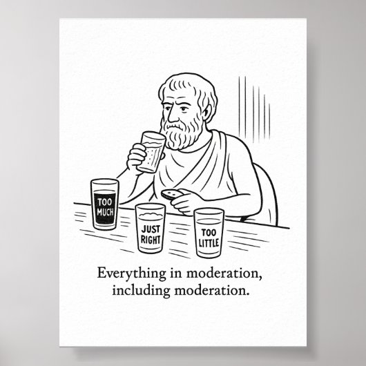 De gids van Aristoteles voor matiging Poster (Voorkant)