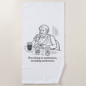 De gids van Aristoteles voor matiging Strandlaken (Voorkant)