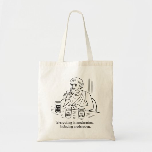 De Gids van Aristoteles voor Matiging Tote Bag (Voorkant)