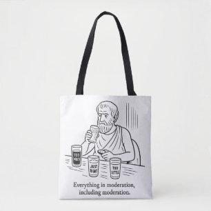 De gids van Aristoteles voor matiging Tote Bag