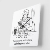De Gids van Aristoteles voor Matiging Vierkante Klok (Hoek)