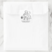De gids van Aristoteles voor matiging Vierkante Sticker (Tas)