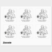 De gids van Aristoteles voor matiging Vierkante Sticker (Vel)