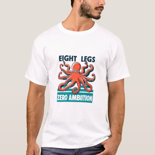 De gids van de octopus voor multitasking t-shirt (Voorkant)