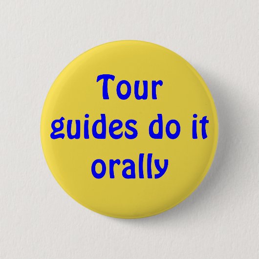 De gidsen doen het oraal ronde button 5,7 cm (Voorkant)