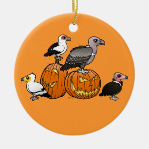 De Gieren van Halloween Keramisch Ornament