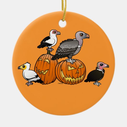 De Gieren van Halloween Keramisch Ornament (Voorkant)