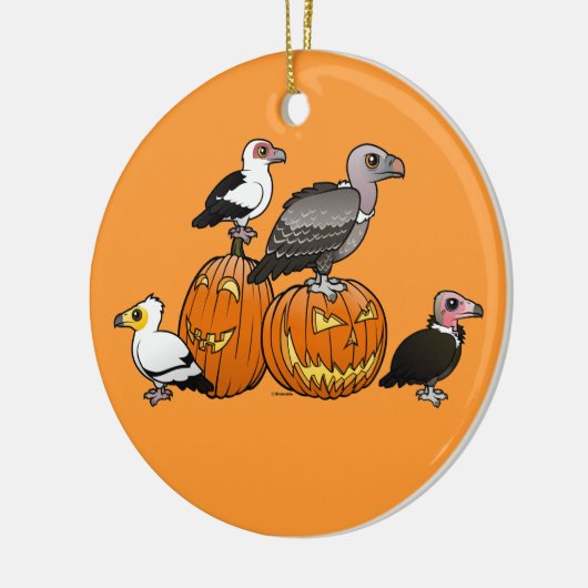 De Gieren van Halloween Keramisch Ornament (Links)