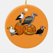 De Gieren van Halloween Keramisch Ornament (Achterkant)