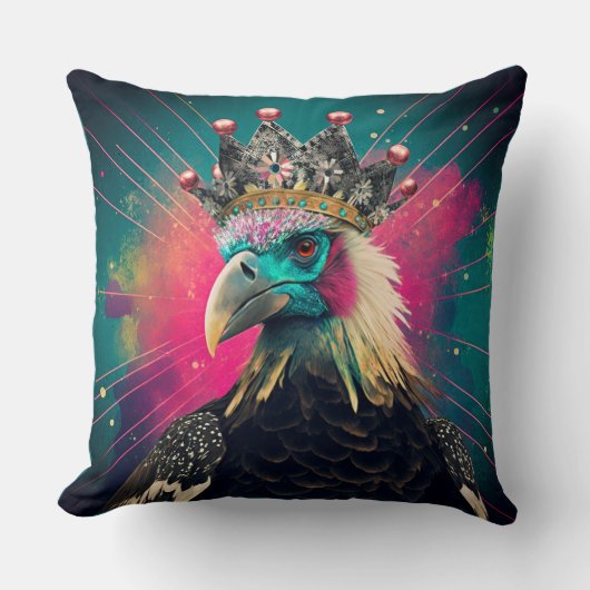 De Gierkoningin - Vogel Worp Kussen (Voorkant)