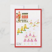 De gietvorm van de Nutkraker Bedankkaart (Achterkant)