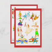 De gietvorm van de Nutkraker Bedankkaart (Voorkant / Achterkant)