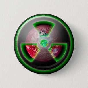 De Gifstof van de planeet Ronde Button 5,7 Cm