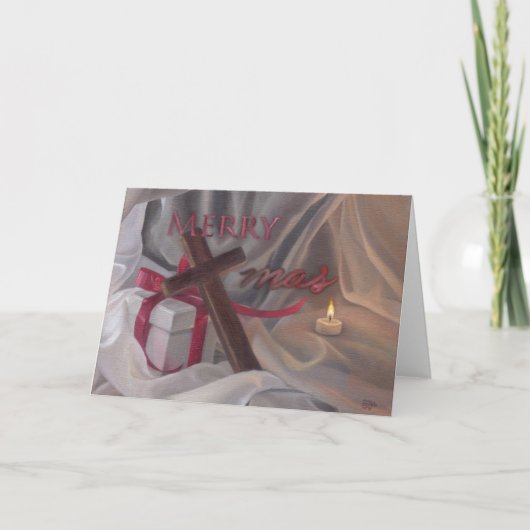 De gift - de Kaart van Kerstmis (Voorkant)