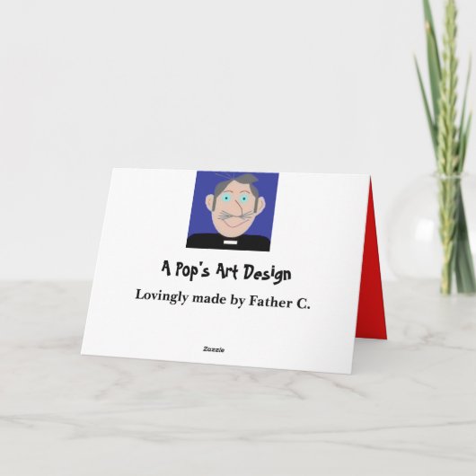 De gift! feestdagen kaart (Achterkant)