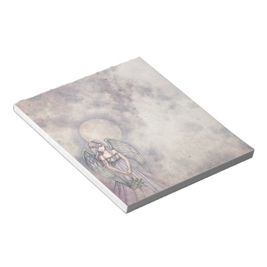 De Gift Lovely Angel met het Notitieblok van het O (Schuin)