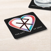 De Gift of Love Bindrune Onderzetter (Schuin)