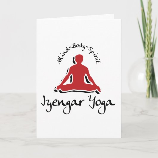 De Gift van de Yoga van Iyengar Kaart (Voorkant)