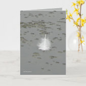 De Gift van een Zwaan Kaart (Gele Bloem)