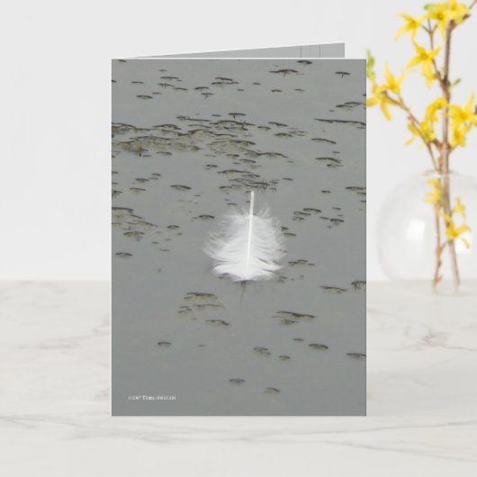 De Gift van een Zwaan Kaart (Gele Bloem)