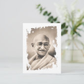 De Gift van Gandhi van Mahatma Briefkaart (Staand voorkant)