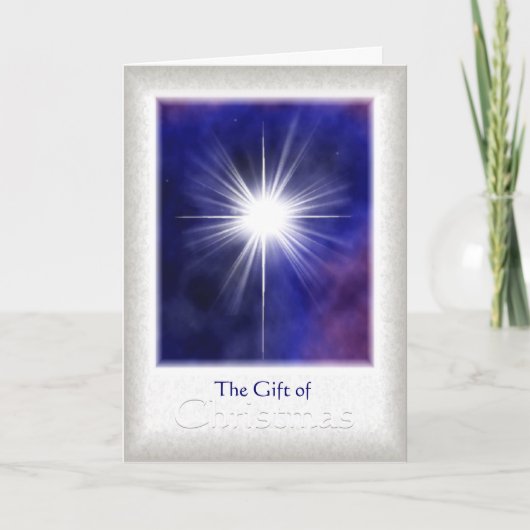 De gift van Kerstmis Feestdagen Kaart (Voorkant)