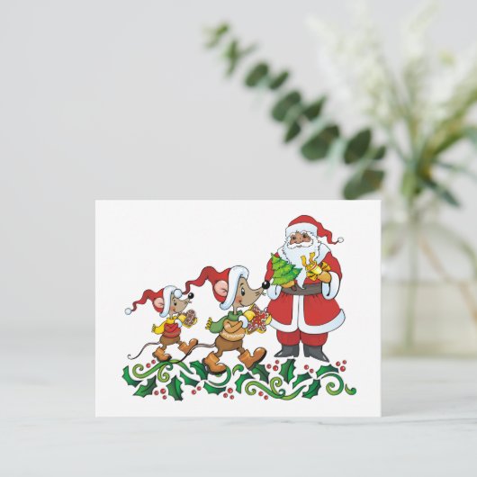 De Gift van Santas Feestdagenkaart (Staand voorkant)