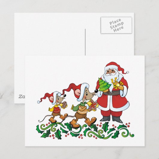 De Gift van Santas Feestdagenkaart (Voorkant / Achterkant)