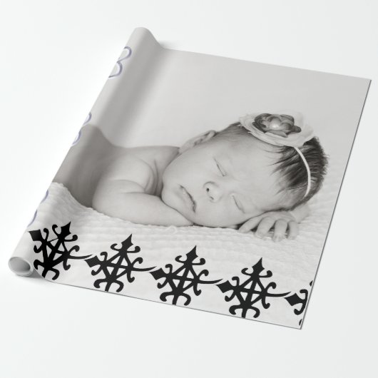 De gift verpakkend document van het baby broodjes cadeaupapier (Uitgerold)