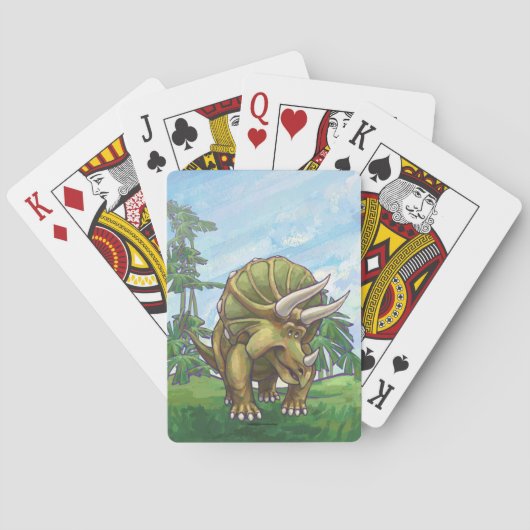 De Giften & het Accessoire van Triceratops Pokerkaarten (Achterkant)