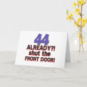 de giften van de 44 éénjarigenverjaardag kaart (Gele Bloem)