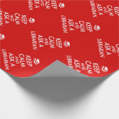 De Giften van de bibliothecaris houden Kalm vragen Cadeaupapier (Hoek)