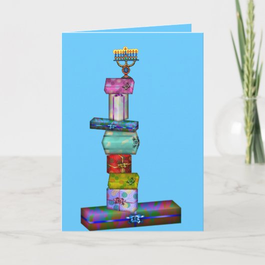 De Giften van de Chanoeka Feestdagen Kaart (Voorkant)