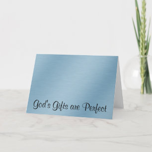 De giften van de god zijn het goede en perfecte feestdagen kaart