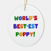 De Giften van de Papaver van het best-est-Beste Keramisch Ornament (Links)