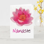 De Giften van de Yoga van "Namaste" van de Bloem Kaart (Gele Bloem)