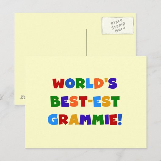 De Giften van Grammie van het best-est-Beste van Briefkaart (Voorkant / Achterkant)