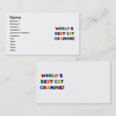 De Giften van Grammie van het best-est-Beste van Visitekaartje (Voorkant / Achterkant)
