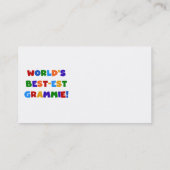 De Giften van Grammie van het best-est-Beste van Visitekaartje (Achterkant)
