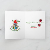 De Giften van Kerstmis van Akita Feestdagen Kaart (Binnen)