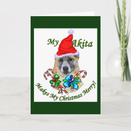 De Giften van Kerstmis van Akita Feestdagen Kaart