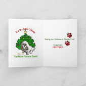 De Giften van Kerstmis van Apso van Lhasa Feestdagen Kaart (Binnen)