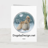 De Giften van Kerstmis van de cocker-spaniël Feestdagen Kaart (Achterkant)