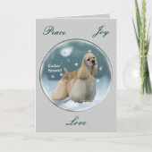 De Giften van Kerstmis van de cocker-spaniël Feestdagen Kaart (Voorkant)